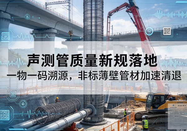 汉阴声测管质量新规落地，一物一码溯源，非标薄壁管材加速清退