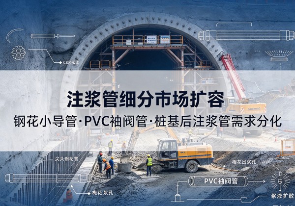 汉阴注浆管细分市场扩容，隧道钢花小导管、PVC 袖阀管、桩基后注浆管需求分化